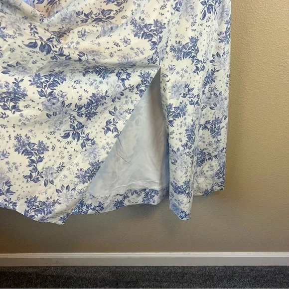 house of cb Carmen Blue Print Bustier Sundress - Picture 8 of 12